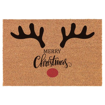 Lábtörlő aganccsal, "Merry Christmas" felirattal 40x60 cm